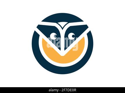 Owl Logo Design und Icon Konzept. Logo als Vektor verfügbar. Stock Vektor