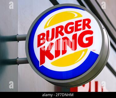 Burger King, Oxford, Großbritannien Stockfoto