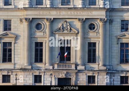 Das Berufungsgericht von Paris ist das größte Berufungsgericht in Frankreich und befindet sich im Palais de Justice von Paris. Stockfoto