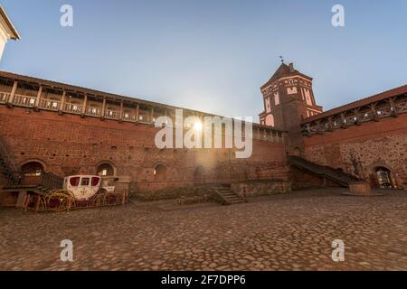 Mir Mittelalterliche Antike Burg, Mir, Weißrussland Stockfoto