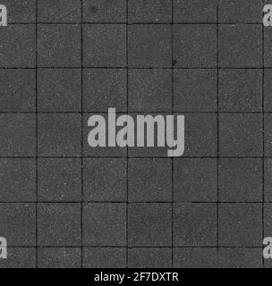 Quadratische graue Pflasterung Fliese nahtlose Textur Stockfoto