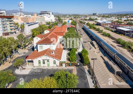 Amtrak Bahnhof Tucson, Arizona, AZ, USA Stockfoto