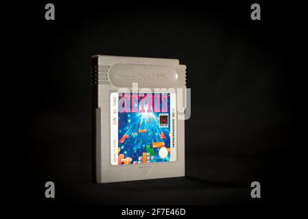 Gameboy Nintendo, Tetris Stockfoto