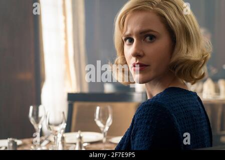 VERÖFFENTLICHUNG: 19. März 2021 TITEL: The Courier STUDIO: Lionsgate REGIE: Dominic Cooke PLOT: Der Spion des Kalten Krieges Greville Wynne und seine russische Quelle versuchen, die Krise der kubanischen Raketen zu beenden. MIT RACHEL BROSNAHAN als Emily Donovan. (Kreditbild: © Lionsgate/Entertainment Picturs) Stockfoto