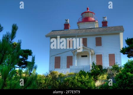 Yaquina Bay Leuchtturm Stockfoto