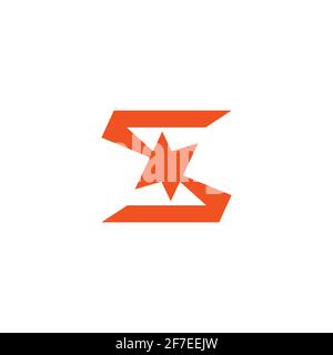 Brief s abstrakt explodieren geometrische einfache Logo Vektor Stock Vektor