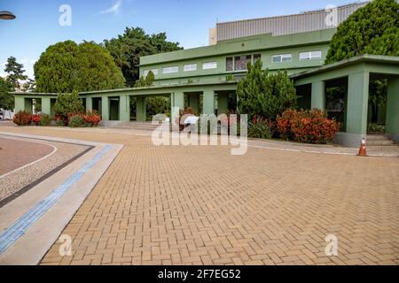 Goiania/Goias/Brasil - 02 01 2019: Der Smaragdpalast auf der Plaza Dr. Pedro Ludovico Teixeira Stockfoto