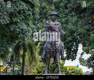 Goiania/Goias/Brasil - 02 01 2019: Denkmal für Pedro Ludovico Teixeira auf der Plaza Dr. Pedro Ludovico Teixeira Stockfoto