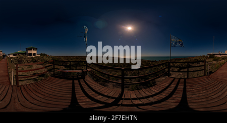 360 Grad Panorama Ansicht von Caleta Valdes, Chubut, Argentinien.