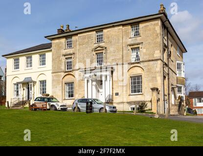 Silbury House, denkmalgeschütztes historisches Gebäude, The Green, Marlborough, Wiltshire, England, VEREINIGTES KÖNIGREICH Stockfoto