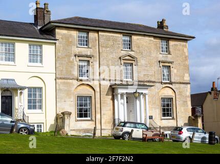 Silbury House, denkmalgeschütztes historisches Gebäude, The Green, Marlborough, Wiltshire, England, VEREINIGTES KÖNIGREICH Stockfoto