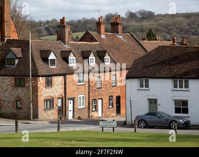 Historische denkmalgeschützte Gebäude Barn Street, The Green, Marlborough, Wiltshire, England, VEREINIGTES KÖNIGREICH Stockfoto