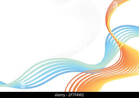 Bunte abstrakte fließende Linien Hintergrund Stock Vektor