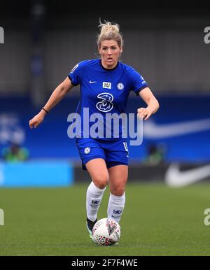 Datei-Foto vom 28-03-2021 von Millie Bright aus Chelsea während des Spiels der FA Women's Super League in Kingsmeadow, London. Ausgabedatum: Mittwoch, 7. April 2021. Stockfoto