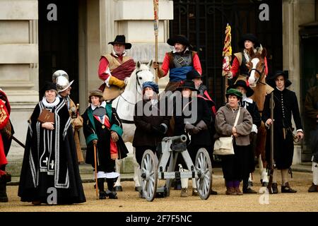 Charles der 1. Hinrichtungsgedenkumzug, London Stockfoto