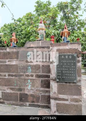 Guangzhou, Guangzhou, China. April 2021. 4. April 2021, Stadt Guangzhou, Provinz Guangdong, der Ursprung der alten Seeseidenstraße ''Nanhai-Tempel''.der Nanhai-Tempel, auch bekannt als Boluo-Tempel, befindet sich im Dorf Miaotou, Bezirk Huangpu, Guangzhou, früher bekannt als das Dorf Fuxu. Es war ein Ort, an dem alte Kaiser den meeresgott Hongsheng anbeteten, und es war auch einer der Geburtsorte der Seeseidenstraße. Es wurde unter Kaiser Kaihuang in der Sui Dynastie erbaut und hat eine Geschichte von mehr als 1,400 Jahren. Es ist das einzige vollständig erhaltene architektonische Relikt in der Stockfoto