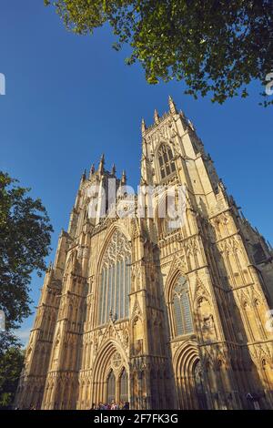 York Minster, die Kathedrale im historischen Herzen der Stadt York, Yorkshire, England, Großbritannien, Europa Stockfoto