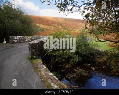 Der Fluss Avon in der Nähe der Shipley Bridge in Dartmoor, Devon. Stockfoto