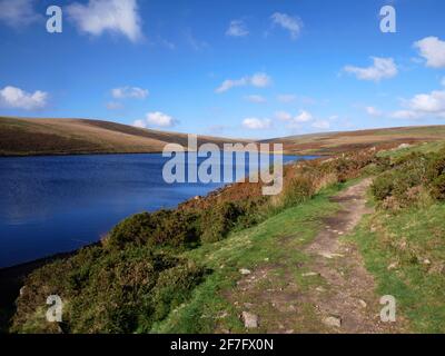 Der Avon Dam Stausee, in der Nähe von South Brent, Dartmoor, Devon. Stockfoto