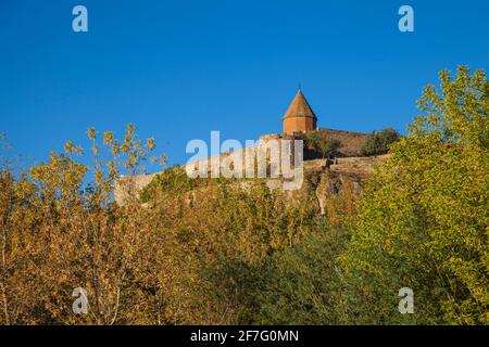 Armenien, Yerevan, Ararat, Khor Virap Armenische Apostolische Kirche Kloster, am Fuße des Berg Ararat Stockfoto