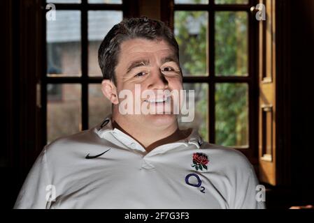 ANDREW SHERIDEN. ENGLAND RUGBY-MANNSCHAFTSTRAINING IM SURRY SPORTS PARK FÜR IHR SECHS-NATIONEN-SPIEL MIT FRANKREICH. 24/2/2011. BILD DAVID ASHDOWN Stockfoto