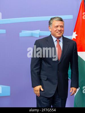 Abdullah II. Bin Al-Hussein Stockfoto