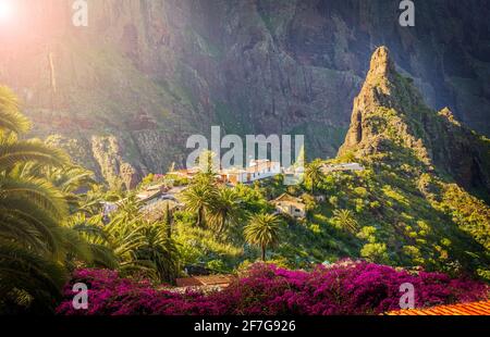 Masca Dorf, die meistbesuchte Touristenattraktion von Teneriffa, Spanien Stockfoto