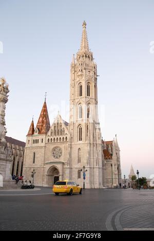 Budapest, Ungarn - 13. September 2019: Matthiaskirche in Budapest, Ungarn. Stockfoto