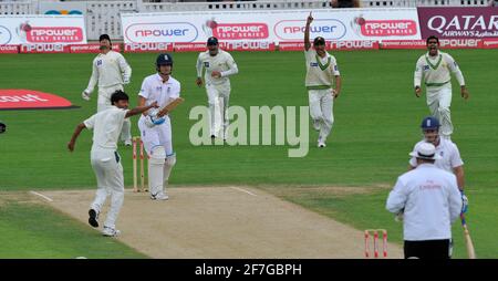 3RD TEST ENGLAND V PAKASTAN AM OVAL 1ST TAG. AUF ASIF AUSKOCHEN. BILD DAVID ASHDOWN Stockfoto