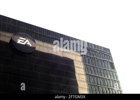 Ansicht der Gebäude der Electronic Arts (EA) in Köln, Deutschland Stockfoto