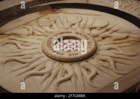 Der Ort dort wurde Johannes der Täufer geboren Stockfoto