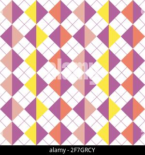 Muster mit mehrfarbigen dreieckigen Formen. Geometrisches Muster. Stock Vektor