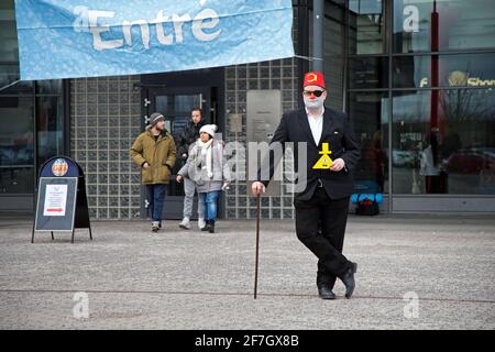 Das Spiel- und Cosplay-Festival NärCon Winter 2016 in der Saab Arena, Linköping, Schweden. Stockfoto