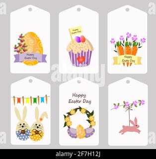 Vorlagen für Ostertage. Stock Vektor