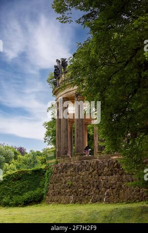 Außerhalb der Mauern des Palastes Sanssouci Stockfoto