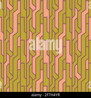 Geometrische Labyrinth Vektor nahtlose Muster für Tapete, Textil , Oberfläche, Mode , Hintergrund,Fliese, Schreibwaren, Wohnkultur, Möbel usw. Stock Vektor