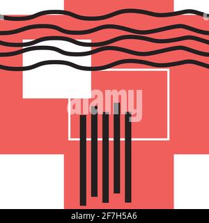 Geometrische Vektor nahtloses Muster für Tapete, Textil, Oberfläche, Mode, Hintergrund, Fliese, Schreibwaren, Wohnkultur, Möbel usw. Stock Vektor