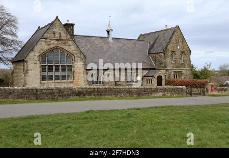 Church Hall im hübschen Dorf Brackenfield in Derbyshire Stockfoto