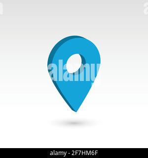 Kartenzeiger - 3D Vektorobjekt Stock Vektor