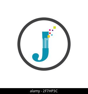 Kreativer Buchstabe J Logo Vorlage Illustration Design Stock Vektor