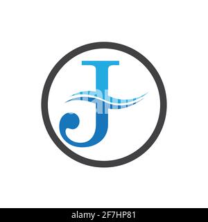 Kreativer Buchstabe J Logo Vorlage Illustration Design Stock Vektor