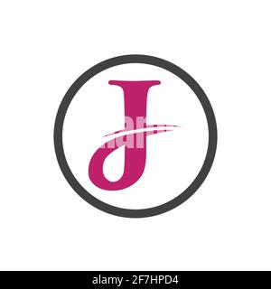 Kreativer Buchstabe J Logo Vorlage Illustration Design Stock Vektor