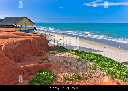 Canoa Quebrada, tropischer Strandblick, Fortaleza, Brasilien, Südamerika Stockfoto