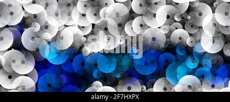 Fantastische Kreis panorama Hintergrund design Illustration Stockfoto