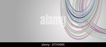 Fantastische elegante Wave panorama Hintergrund design Illustration Stockfoto
