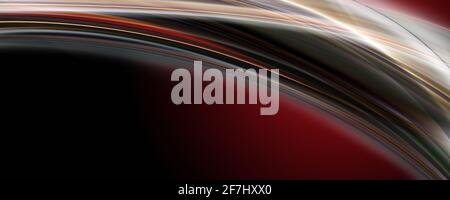 Fantastische elegante Wave panorama Hintergrund design Illustration Stockfoto