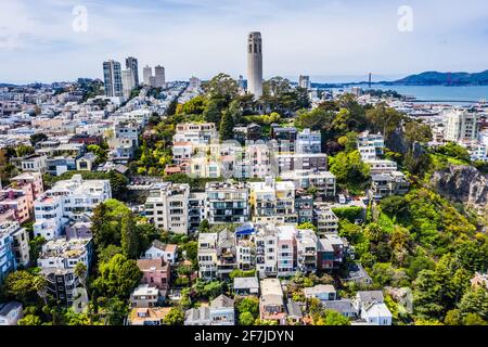 Coit Tower, San Francisco, Kalifornien, USA Stockfoto