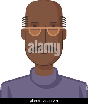 Illustration eines Mannes in flachem Stil gezeichnet. Stock Vektor