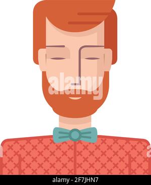 Illustration eines jungen Mannes in flachem Stil gezeichnet. Stock Vektor
