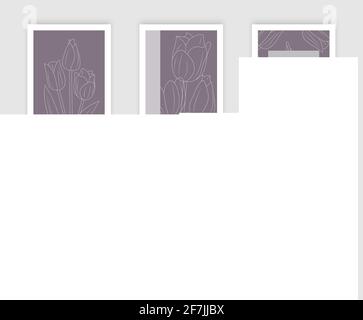 Set von Covern für Social-Media-Geschichten, Karten, Flyer, Poster, cmobile-App, Banner und andere Werbeaktionen Stock Vektor